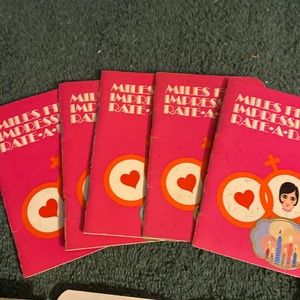 Vintage Miles “First Impressions Rate a Date” booklets, set of 7, never used